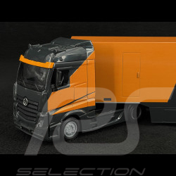 Lando Norris McLaren MCL38 n° 4 Avec Camion Mercedes-Benz Actros 2 F1 2024 1/43 Bburago 38401