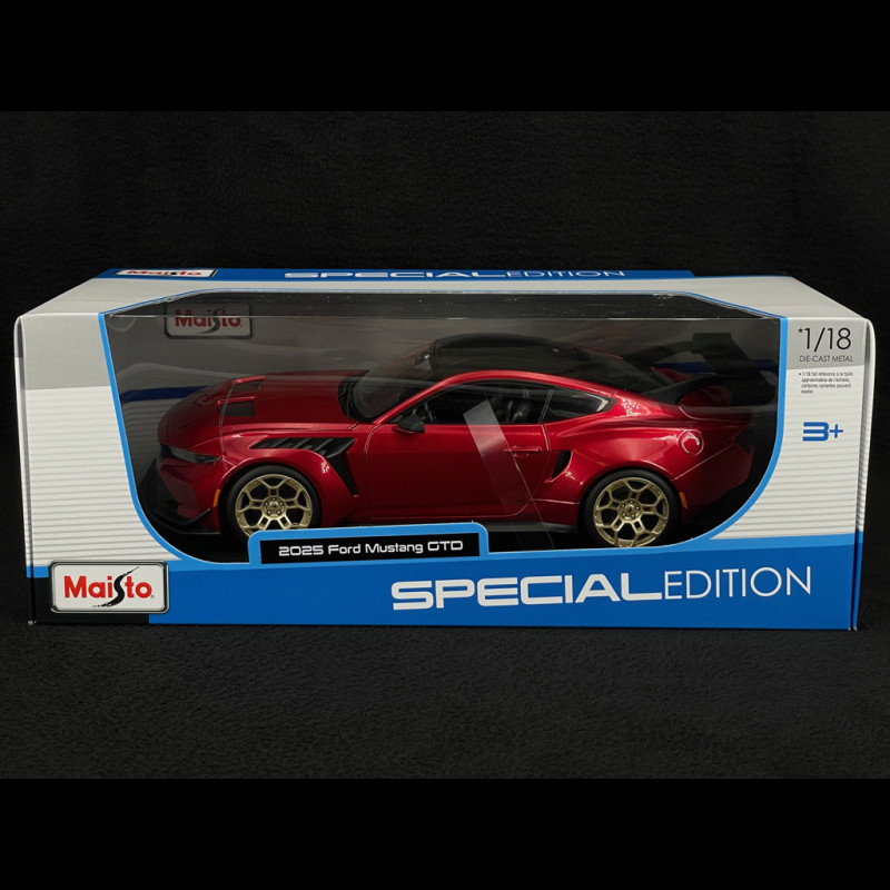 Ford Mustang GTD 2025 Red 1/18 Maisto M31468RD