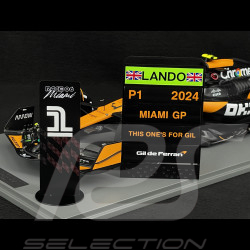 Lando Norris McLaren MCL38 n° 4 Vainqueur GP Miami 2024 F1 1/12 Spark 12S047