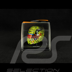 Casque McLaren Lando Norris n° 14 Vainqueur GP Grande-Bretagne 2025 F1 1/5 Spark 5HF217