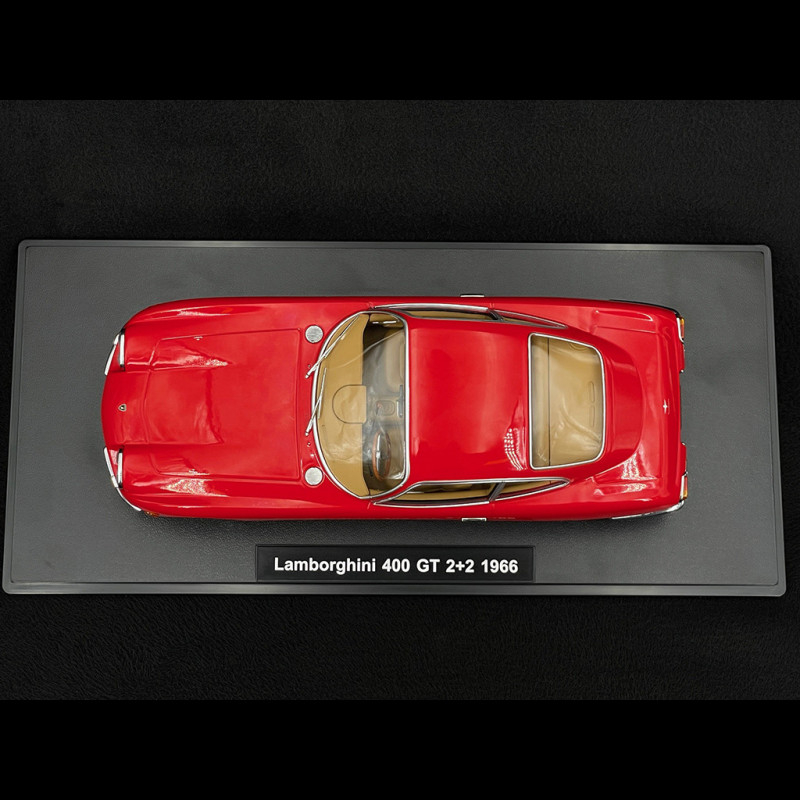 Miniature Minichamps 1/43 Lamborghini 400 GT 2+2 1964 – Argenté – Intérieur Beige