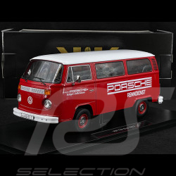 Volkswagen Combi T2 Bus Porsche Renndienst Stuttgart Zuffenhausen 1972 Rot / Weiß 1/18 KK Scale KKDC181364