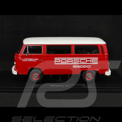 Volkswagen Combi T2 Bus Porsche Renndienst Stuttgart Zuffenhausen 1972 Rot / Weiß 1/18 KK Scale KKDC181364