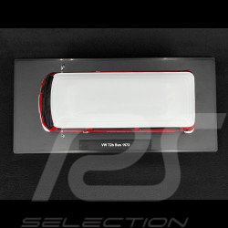 Volkswagen Combi T2 Bus Porsche Renndienst Stuttgart Zuffenhausen 1972 Rouge / Blanc 1/18 KK Scale KKDC181364