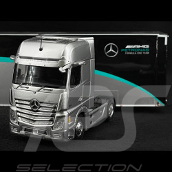 Mercedes-AMG Actros Renntransporter F1 2023 Grau / Schwarz 1/43 Spark S8599