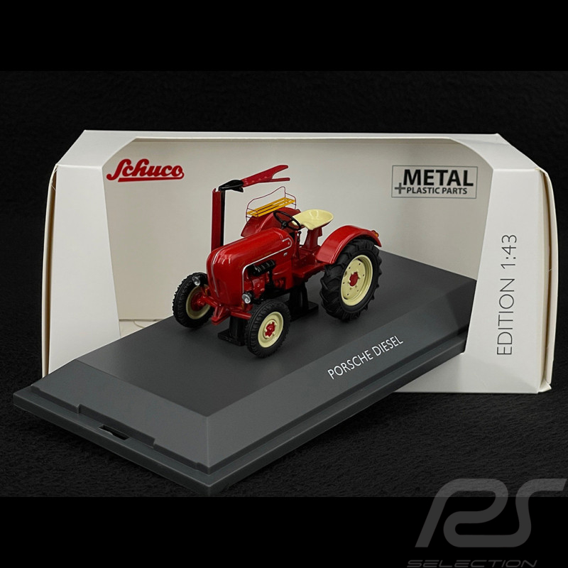 Porsche Junior Traktor Mit Rasenmäher Rot 1/43 Schuco 450731800