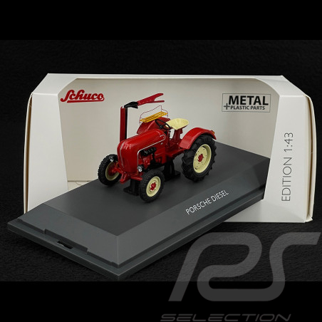 Porsche Junior Tracteur Avec Tondeuse Rouge 1/43 Schuco 450731800
