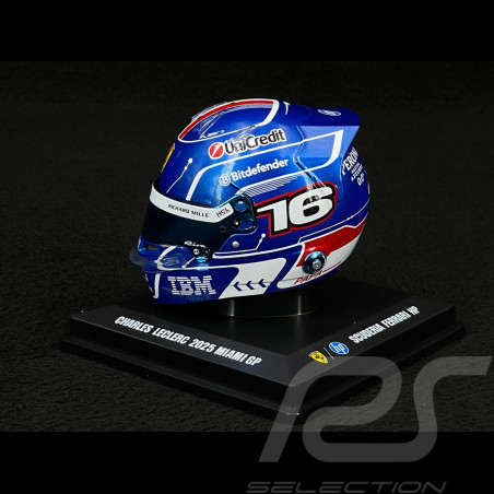 Charles Leclerc Helmet n° 16 Miami GP 2025 1/5 Looksmart LSHEL014