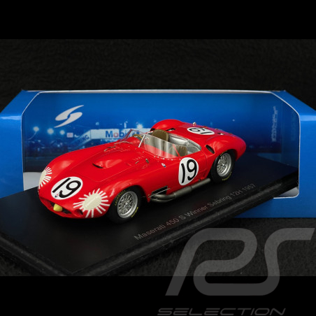 Maserati 450S n° 19 Vainqueur 12h Sebring 1957 1/43 Spark 43SE57