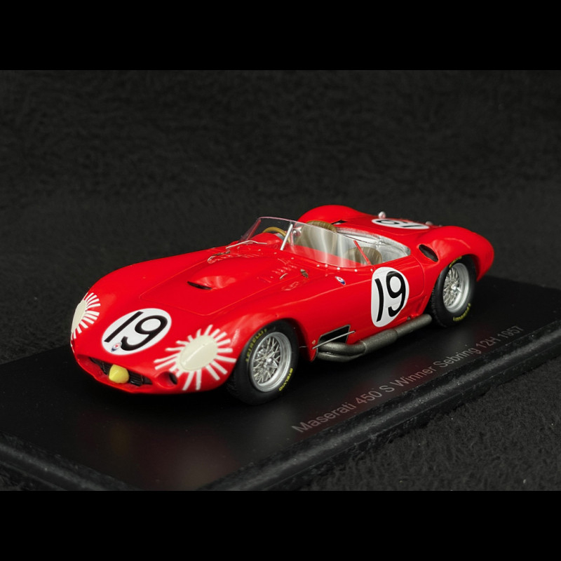 Le Mans 1957 MASERATI 450 S n°1 Abandon 5° heure Pilotes S.Moss H