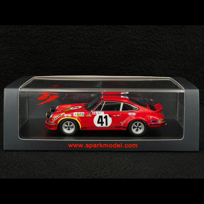 Porsche 911 Carrera RSR 2.8 n° 41 16th 24h Le Mans 1973 1/43 Spark
