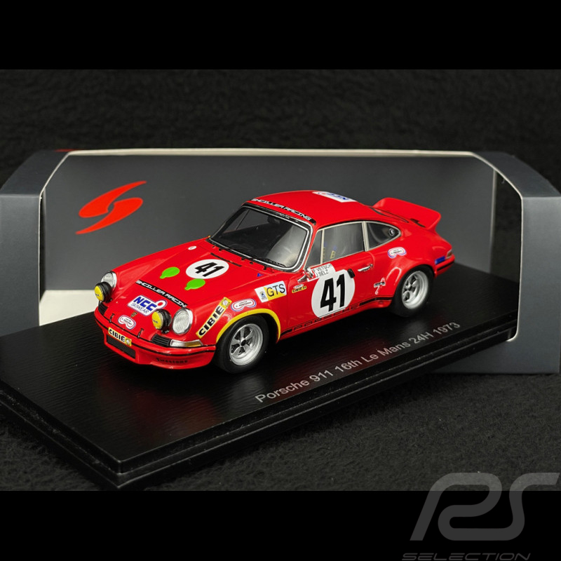 Porsche 911 Carrera RSR 2.8 n° 41 16. 24h Le Mans 1973 1/43 Spark S9783