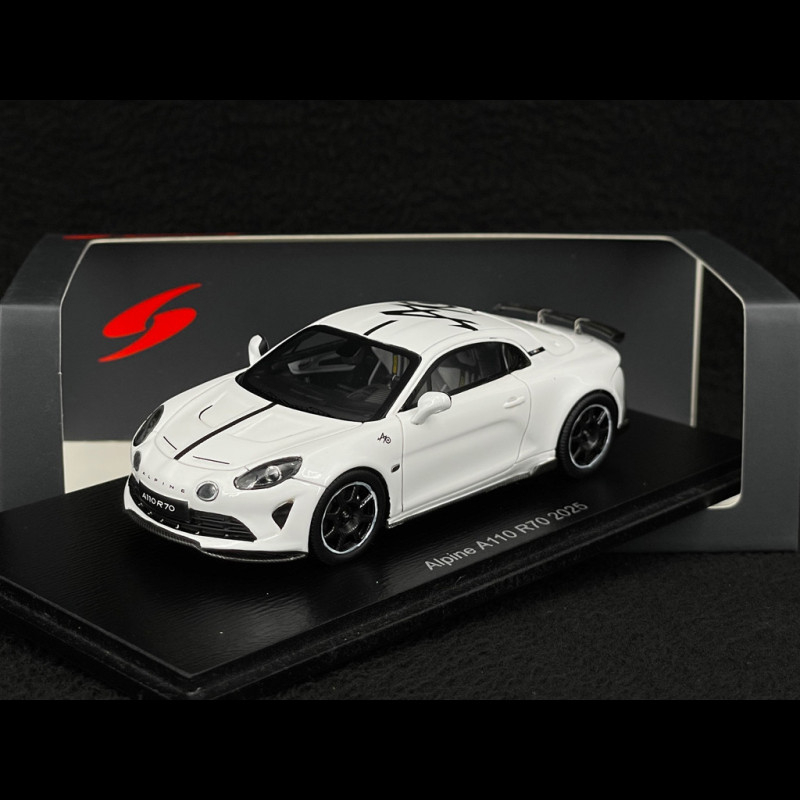 Diecast model cars Alpine A110 S GT+ Rally Du Mont Blanc 2024 #6 .Loeb 1/43 Spark