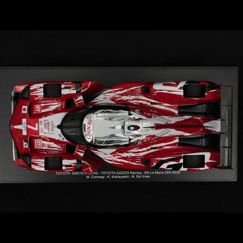Toyota GR010 Hybrid n° 7 5th 24h Le Mans 2025 1/18 Spark 18S1055