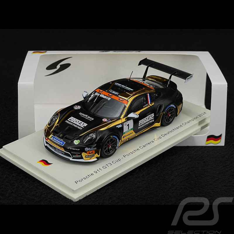 Porsche 911 GT3 Cup Type 992 n° 1 Champion Du Monde Porsche Carrera Cup Allemagne 2024 1/43 Spark SG718