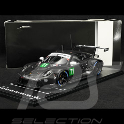 Porsche 911 RSR Typ 991 n° T1 Testwagen 24h Le Mans 2023 Schwarz 1/18 Ixo LEGT18-23010