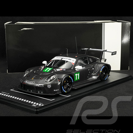 Porsche 911 RSR Type 991 n° T1 Voiture D'Essai 24h Le Mans 2023 Noir 1/18 Ixo LEGT18-23010