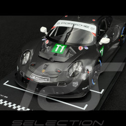 Porsche 911 RSR Typ 991 n° T1 Testwagen 24h Le Mans 2023 Schwarz 1/18 Ixo LEGT18-23010