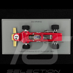 Graham Hill Lotus 63 Practice 63-01 n° 1T Niederlande GP 1969 1/43 Spark S6350