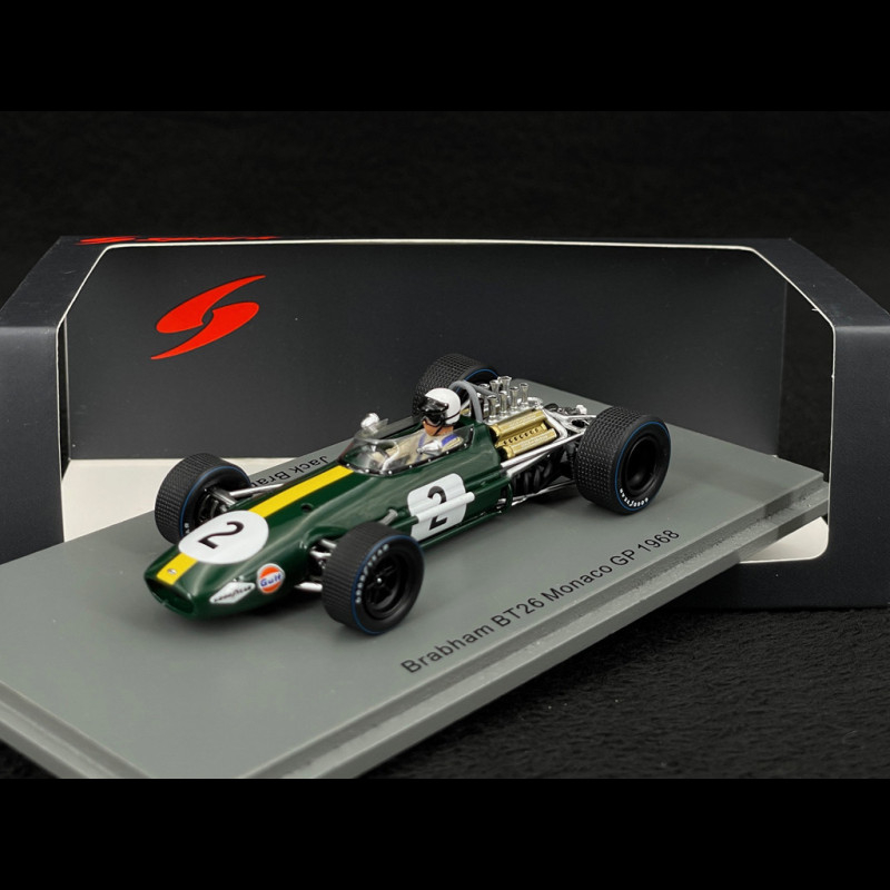 Modellino Auto Brabham BT26, Jack Brabham #2, Monaco GP 1968, Spark 1/43, F1