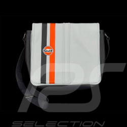 Sac Gulf Racing à Bandoulière en Cuir Silvertsone Bleu Clair GU252ACM02-125