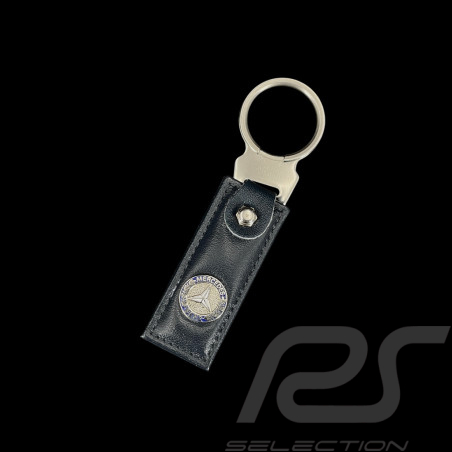 Mercedes-Benz Keyring Black Leather