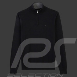 Pull Eden Park à col zippé Coton Noir PPKNIPUE0022-NO - homme