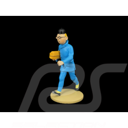 Tim-und-Struppi-Figur - Tim mit einem Paket - Der Blaue Lotus 12 cm 42251