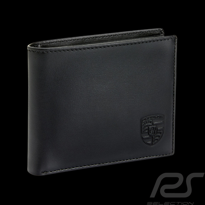 Geldbörse Porsche Herren Kartenetui Schwarzes Leder WAP0300200TGBH