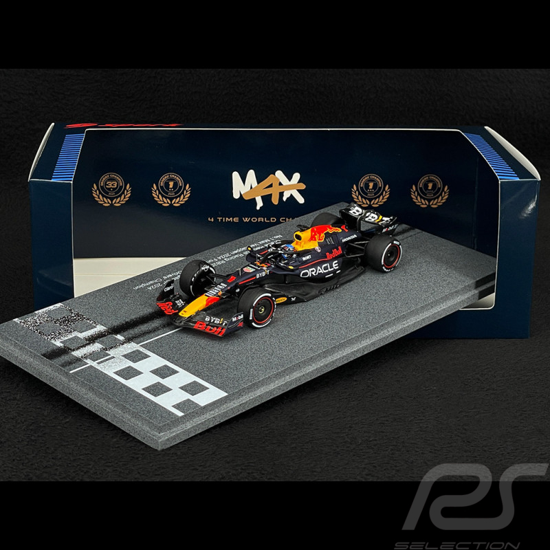 Max Verstappen Red Bull RB20 n° 1 Vainqueur Championnat du Monde 2024 F1 + Pit Board 1/43 Spark S9547