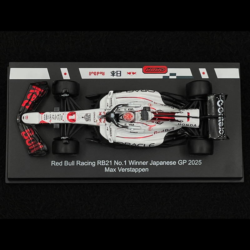Max Verstappen Red Bull RB21 n° 1 Winner Japanese GP 2025 F1 1/64