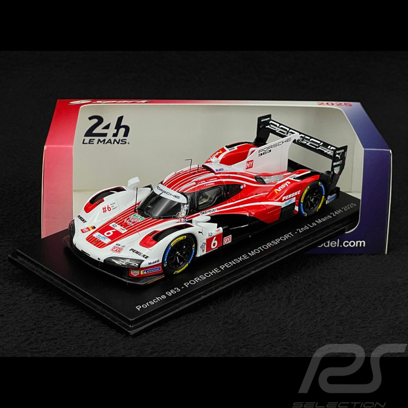 Porsche 963 n° 6 2nd 24h Le Mans 2025 1/43 Spark S9258