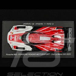 Porsche 963 n° 6 2nd 24h Le Mans 2025 1/43 Spark S9258