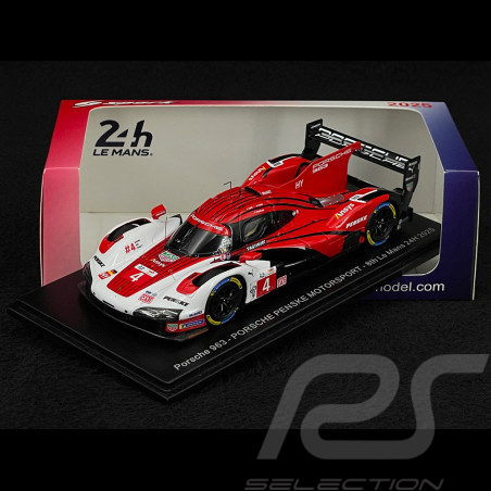 Porsche 963 n° 4 8th 24h Le Mans 2025 1/43 Spark S9256