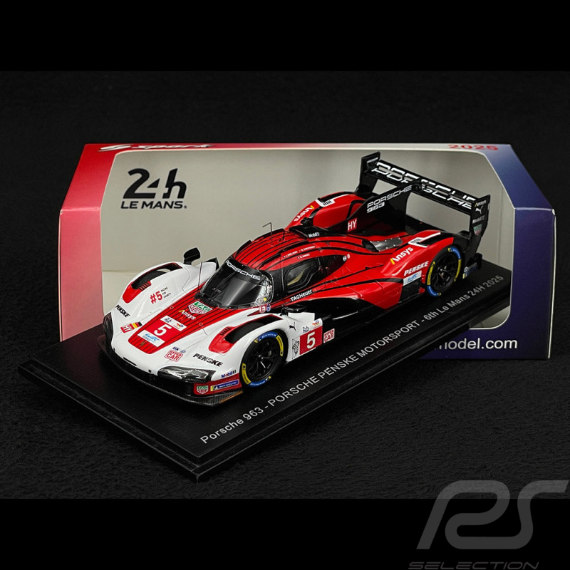 Porsche 963 n° 5 6ème 24h Le Mans 2025 1/43 Spark S9257