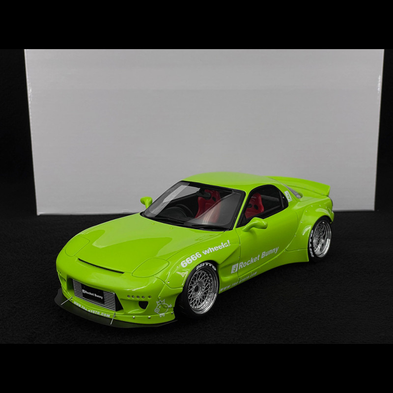 Mazda RX7 FD3S Rocket Bunny Aero V1 2015 Pearl Green 1/18