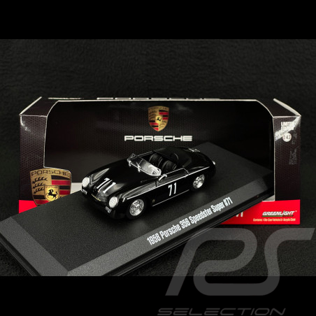 Porsche 356 Speedster Super 1958 n° 71 schwarz 1/43 Greenlight 86538