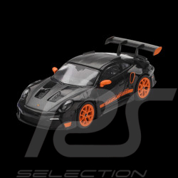 Porsche 911 Type 992 GT3 RS Weissach Package Essen Motorshow Exclusive 2025 Black / Orange 1/64 Mini GT MGT01127-BL