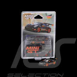 Porsche 911 Type 992 GT3 RS Weissach Package Essen Motorshow Exklusivität 2025 Schwarz / Orange 1/64 Mini GT MGT01127-BL