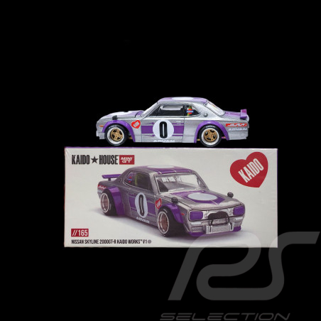 Nissan Skyline 2000 GT-R Kaido Works V1 1969 Violet 1/64 Kaidohouse X Mini GT KHMG165