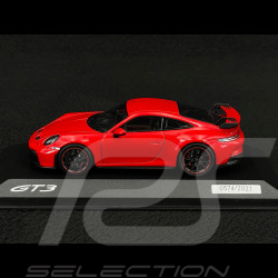 Porsche 911 GT3 type 992 2021 rouge Indien 1/43 Minichamps WAP0201510M006