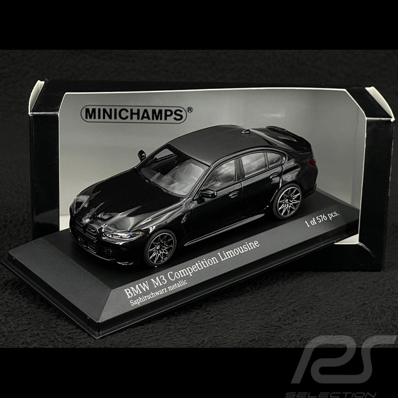 BMW M3 Competition Limousine 2020 Sapphire Black Metallic 1/43 Minichamps 410020202