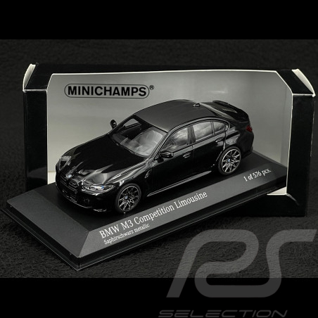 BMW M3 Competition Limousine 2020 Noir Saphir Métallique 1/43 Minichamps 410020202
