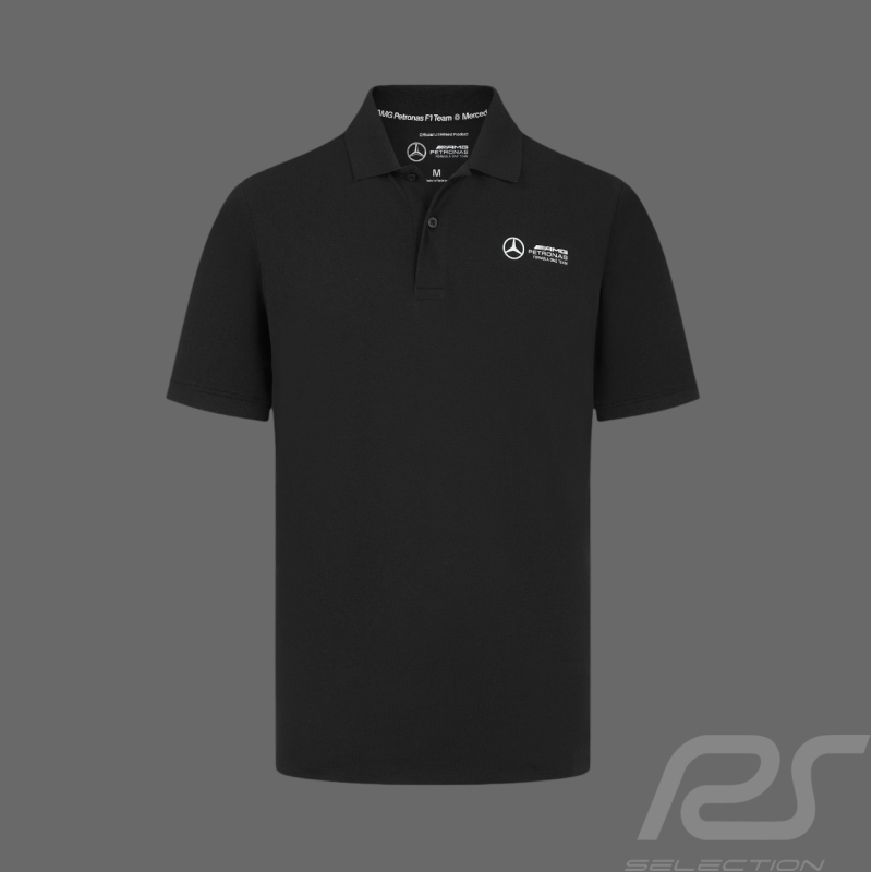 Polo Mercedes Pas Cher AMG Petronas F1 Team Hamilton / Russell / Antonelli Noir 701227036-001 - homme