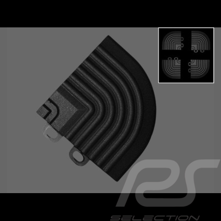 Angle de jonction de rampes inclinées pour dalles de garage - couleur Noir RAL9004 - lot de 4