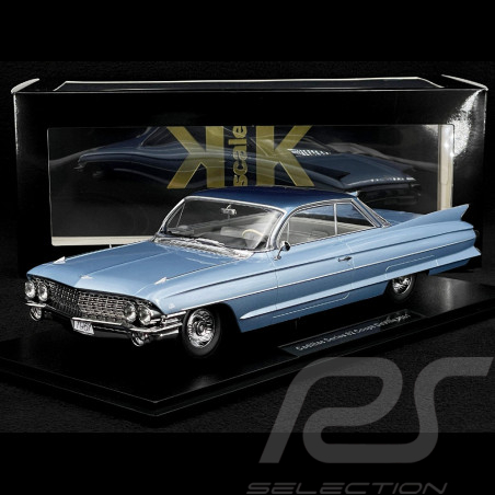 Cadillac DeVille Series 62 Coupe 1961 Bleu Clair Métallisé 1/18 KK Scale KKDC181251