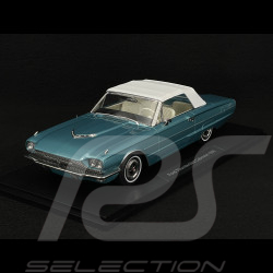 Duo Ford Thunderbird Convertible 1966 Bleu Clair Métallisé + Figurines Thelma et Louise 1/18 KK Scale