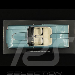 Duo Ford Thunderbird Convertible 1966 Light Metallic Blue + Thelma and Louise Figures 1/18 KK Scale