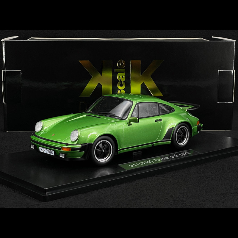 Porsche 911 Turbo 3.3 ミニカー 1/18 Porsche 911 Turbo 3.0 Type 930 1976 Metallic Green 1/18 KK Scale