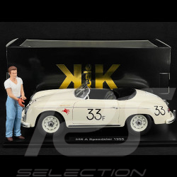 Duo Porsche 356 A Speedster n° 33 James Dean + Figurine 1/12 KKDC120096 + KKFIG004